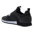 Mens Black Logo Strap Trainers 20434 by EA7 from Hurleys