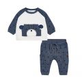 Baby Blue Bear Crew Tracksuit 76621 by Mayoral from Hurleys