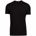 Mens Black Layered Logo Arm S/s T Shirt 79191 by Dsquared2 from Hurleys