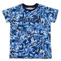 Boys Electric Blue Camo Print S/s T Shirt 91745 by Kenzo from Hurleys