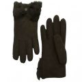 Womens Black Sheepskin Bow Gloves 17503 by UGG from Hurleys