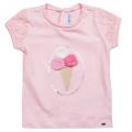Girls Rose Ice Cream Cone S/s T Shirt 22536 by Mayoral from Hurleys