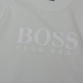 Casual Mens Pistachio Weave Logo Crew Sweat Top 37623 by BOSS from Hurleys