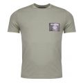 Mens Green PU Badge Slim S/s T Shirt 26885 by Love Moschino from Hurleys
