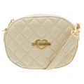 Womens Cream Small Quilted Cross Body Bag 10386 by Love Moschino from Hurleys