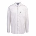 Casual Mens White Magneton_1 Textured L/s Shirt 74449 by BOSS from Hurleys