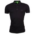 Mens Black Paule S/s Polo Shirt 15138 by BOSS from Hurleys