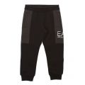 Boys Carbon Big Logo Panel Sweat Pants 30696 by EA7 Kids from Hurleys