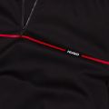 HUGO Mens Black Daxham Jersey Zip S/s Polo Shirt 74162 by HUGO from Hurleys