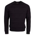 Mens Black Logo Repeat Sweat Top 22299 by Emporio Armani from Hurleys