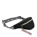 Womens Black Logo Tape Bum Bag 52757 by Tommy Jeans from Hurleys