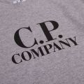 Boys Grey Melange Branded Back Logo S/s T Shirt 87594 by C.P. Company Undersixteen from Hurleys