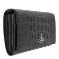 Womens Grey Croc Sofia Leather Long Card Purse 77383 by Vivienne Westwood from Hurleys
