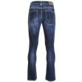 Mens Crosshatch Worn-In Wash Grim Tim Slim Fit Jeans