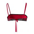 Womens Rustic Red Bandeau Logo Trim Bikini Top 87196 by Calvin Klein from Hurleys