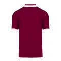 Mens Tawny Port Block Tipped S/s Polo Shirt 58899 by Fred Perry from Hurleys