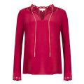 Womens Maroon Scallop Chain Silk Blouse 31115 by Michael Kors from Hurleys