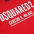 Boys Tango Red Large Logo Relax S/s T Shirt 107414 by Dsquared2 from Hurleys