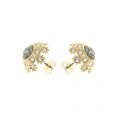 Womens Gold Seraa Crystal Daisy Lace Stud Earrings 15976 by Ted Baker from Hurleys