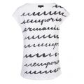 Womens White Script Logo S/s T Shirt 37130 by Emporio Armani from Hurleys