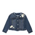 Girls Dark Blue Embroidered Daisy Denim Jacket 58316 by Mayoral from Hurleys