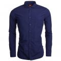Orange Mens Dark Blue Cattitude L/s Shirt 24905 by BOSS from Hurleys
