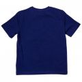 Boys Blue Graphic Logo S/s Tee Shirt 65402 by BOSS from Hurleys