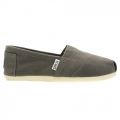 Womens Grey Classic Canvas Espadrille 6074 by Toms from Hurleys