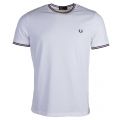 Mens Snow White Twin Tipped S/s T Shirt 21190 by Fred Perry from Hurleys