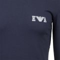 Mens Navy Bold Monogram Slim Fit L/s T Shirt 101515 by Emporio Armani Bodywear from Hurleys