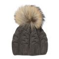 Girls Grey Cable Hat 90988 by Parajumpers from Hurleys