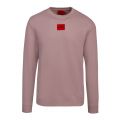 Mens Dusky Pink Diragol212 Patch Sweat Top 88345 by HUGO from Hurleys