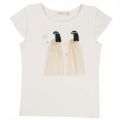 Girls White Cleopatra S/s Tee Shirt 31429 by Billieblush from Hurleys
