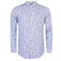Casual Mens Dark Blue Relegant L/s Shirt 28191 by BOSS from Hurleys