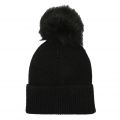 Womens Black Mallory Pom Beanie 79312 by Barbour International from Hurleys