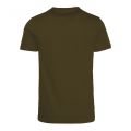 Mens Olivewood Tommy Logo S/s T Shirt 93899 by Tommy Hilfiger from Hurleys