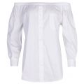 Womens White Bardot Button Blouse 19841 by Emporio Armani from Hurleys