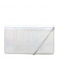 Womens Silver Stitch Logo Hologram Cross Body Bag 101416 by Love Moschino from Hurleys