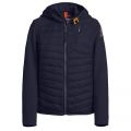 Boys Ink Blue Nolan Hybrid Hooded Jacket 104536 by Parajumpers from Hurleys