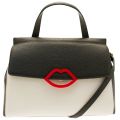 Womens Black & Porcelain Colour Block Small Gertie Bag 72754 by Lulu Guinness from Hurleys