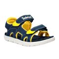 Toddler Navy/Yellow Perkins Row 2-Strap Sandals (21-30) 108564 by Timberland from Hurleys