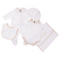 Boys Beige and White Baby Take Me Home Set 19815 by Armani Junior from Hurleys