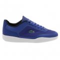 Mens Blue Tramline Trainers 47049 by Lacoste from Hurleys