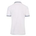 Athleisure Mens White/Blue Paddy Regular Fit S/s Polo Shirt 108537 by BOSS from Hurleys