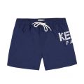 Boys Navy Logo JB 9 Swim Shorts 23587 by Kenzo from Hurleys