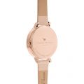 Womens Nude Peach & Rose Gold Embroidered Butterfly Watch 10624 by Olivia Burton from Hurleys
