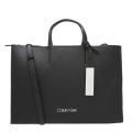 Womens Black Folded Side Large Tote Bag 42832 by Calvin Klein from Hurleys
