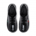 Youth Black Patent Kick Lo Shoes (3-6) 98113 by Kickers from Hurleys