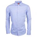 Mens Open Blue Epop Slim Fit L/s Shirt 12998 by BOSS from Hurleys