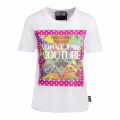Womens White Paisley Belt Print S/s T Shirt 77597 by Versace Jeans Couture from Hurleys